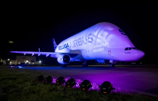 Vuelo final del Airbus Beluga ST. Foto: Airbus