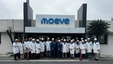 Foto de la visita al Parque Energ�tico La R�bida de Moeve. 