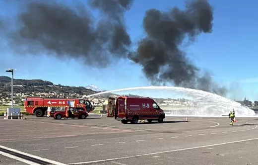 imulacro de accidente a�reo. Foto: Aena