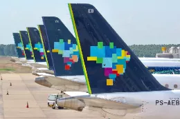 Foto de archivo de aviones de Azul Linhas A�reas.