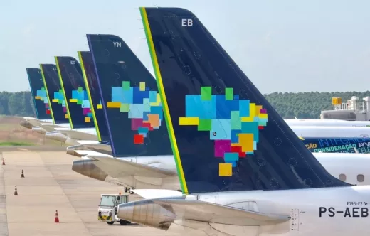Foto de archivo de aviones de Azul Linhas A�reas.