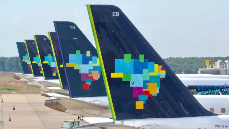 Foto de archivo de aviones de Azul Linhas A�reas.