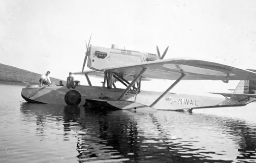 El Dorinier �Wal� con el que Espa�a realiz� el primer vuelo transoce�nico de la historia de la humanidad.