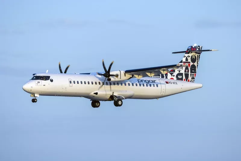 ATR 72-600 de PNG Air. Foto: ACIA Aero Leasing