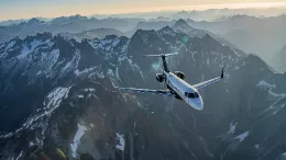 Fotos del exterior del nuevo Praetor 600E que se entregar� en 2029. Foto: Embraer.