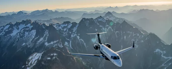 Fotos del exterior del nuevo Praetor 600E que se entregar� en 2029. Foto: Embraer.