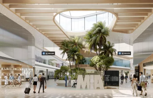 El proyecto ampliar� una �nica �rea de embarque compartida para incluir espacios de embarque contiguos para cada puerta para brindar a los clientes m�s espacio y comodidad.