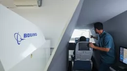 Simulador en uno de los laboratorios de formaci�n brasile�os que cont� con la colaboraci�n de Boeing. Foto: Boeing