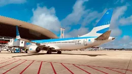Aeronave de Aerol�neas Argentinas en el aeropuerto.