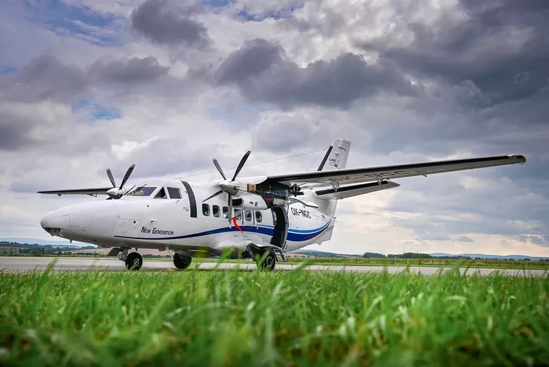 Aeronave L410 NG de la checa Aircraft Industries. Foto: Aerocardal Aeronave L410 NG de la checa Aircraft Industries. Foto: Aerocardal