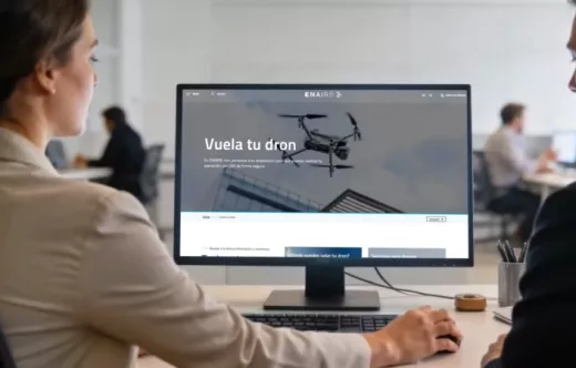 Imagen de la nueva web de Enaire. Foto: Enaire