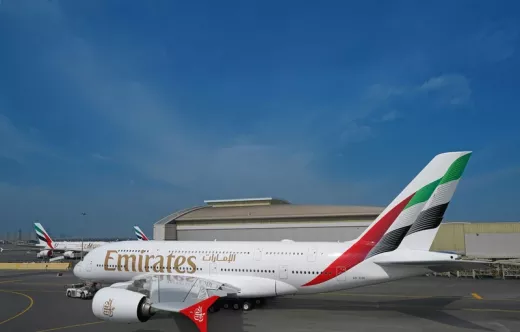 Aeronave de Emirates. Foto: Emirates