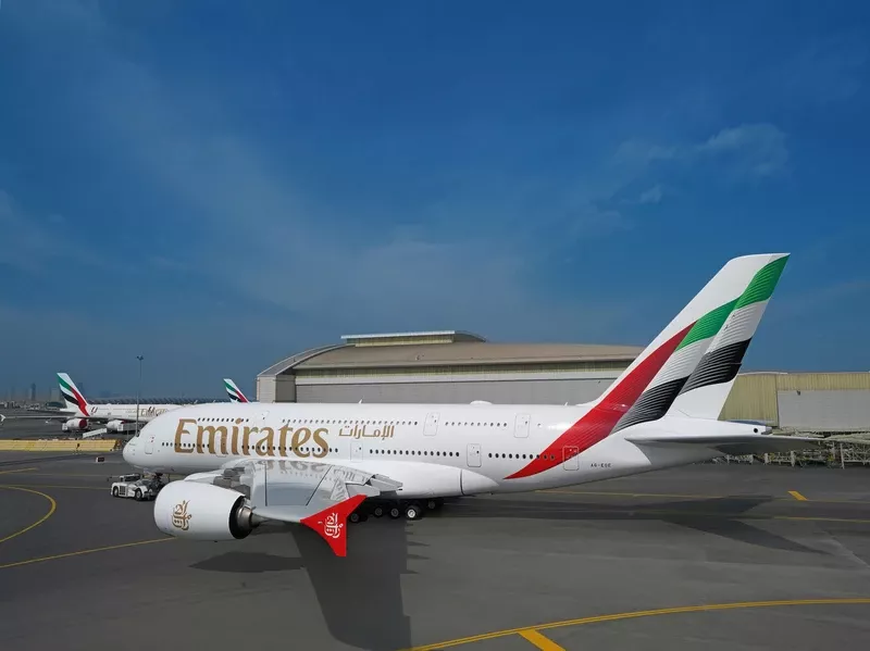 Aeronave de Emirates. Foto: Emirates