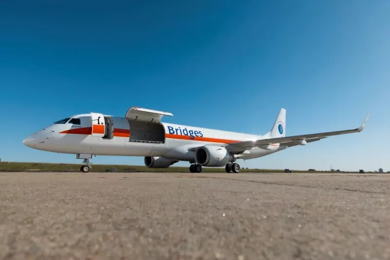 Embraer de E190F de Bridges Air Cargo. 