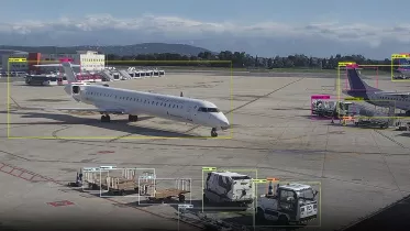 Imagen del proyecto de anal�tica de v�deo de Aena con inteligencia artificial. Foto: Aena