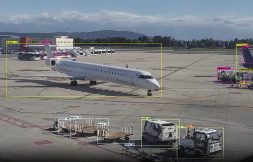 Imagen del proyecto de anal�tica de v�deo de Aena con inteligencia artificial. Foto: Aena