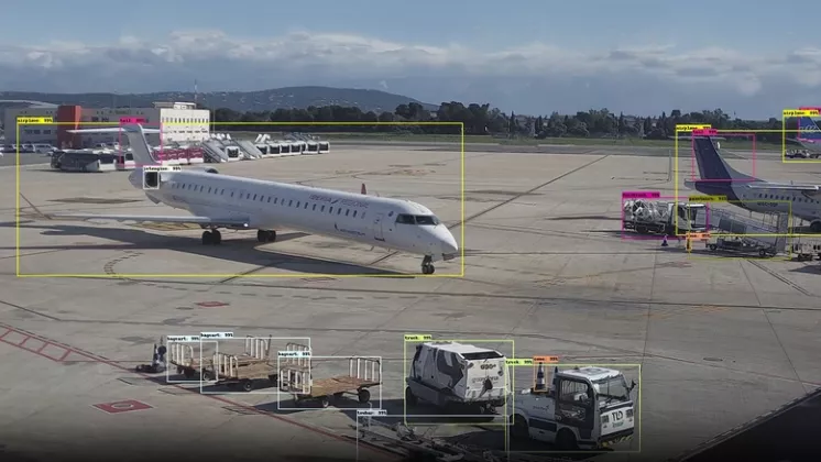 Imagen del proyecto de anal�tica de v�deo de Aena con inteligencia artificial. Foto: Aena