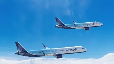Aviones Airbus A320neo de AerCap en vuelo. Foto: Airbus