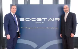 Fernando Morales, presidente del Consejo de Administración, y Miguel Angel Morell, director general de Boost Air.
