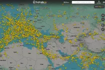 Captura de imagen de Flightradar24 del d�a 19 de marzo de 2026. Foto: Flightradar24