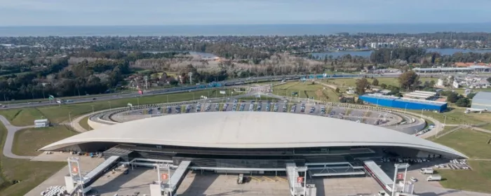 Vista a�rea del Aeropuerto de Carrasco.