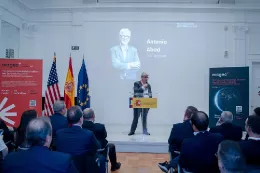 Antonio Abad, CEO de CanarySAT en la presentaci�n de Magec en Washington. Foto: CanarySat.