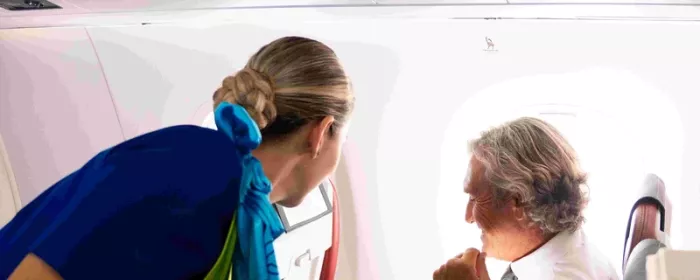 Interior de un avi�n Embraer E195-E2 de Binter. Foto: Binter