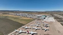Qatar refugi� 20 aviones en Teruel por la tensi�n en el Golfo. Foto: Aeropuerto de Teruel