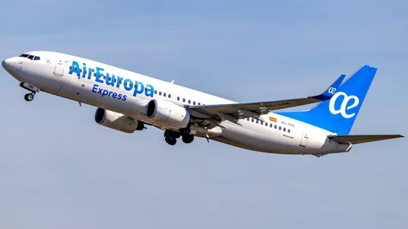 Boeing 737-800 de Air Europa Express. Foto: Air Europa Express Boeing 737-800 de Air Europa Express. Foto: Air Europa Express