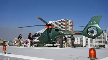 Nuevo helic�ptero Airbus H135 de Prefectura A�rea de Carabineros de Chile . Foto: Anthony Pecchi / Airbus Helicopters