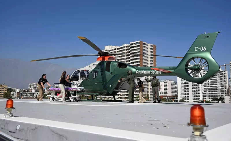 Nuevo helic�ptero Airbus H135 de Prefectura A�rea de Carabineros de Chile . Foto: Anthony Pecchi / Airbus Helicopters