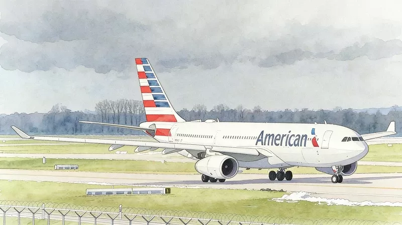 Ilustración de un Airbus A330 de American Airlines. Ilustración de un Airbus A330 de American Airlines.