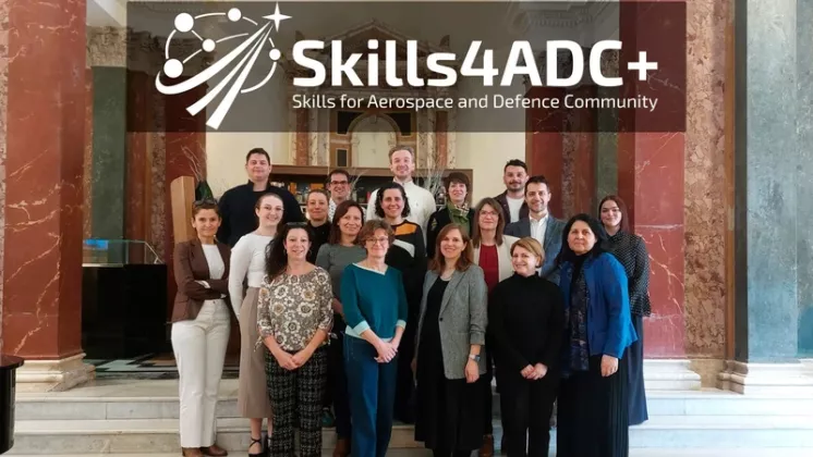 Foto de grupo del proyecto Skills4ADC+. Foto: Andaluc�a Aerospace.