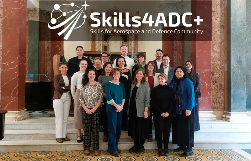 Foto de grupo del proyecto Skills4ADC+. Foto: Andaluc�a Aerospace.