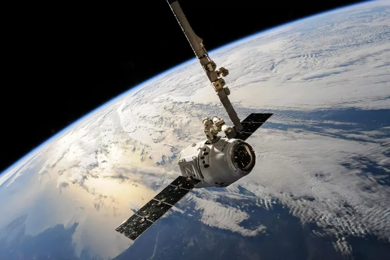 Sat�lite en el espacio. Foto: Instituto de la Ingenier�a de Espa�a