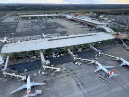 Vista a�rea del Aeropuerto de Brasilia.