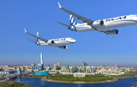 Aeronaves Boeing 737-9 de SCAT Airlines. Foto: Boeing 