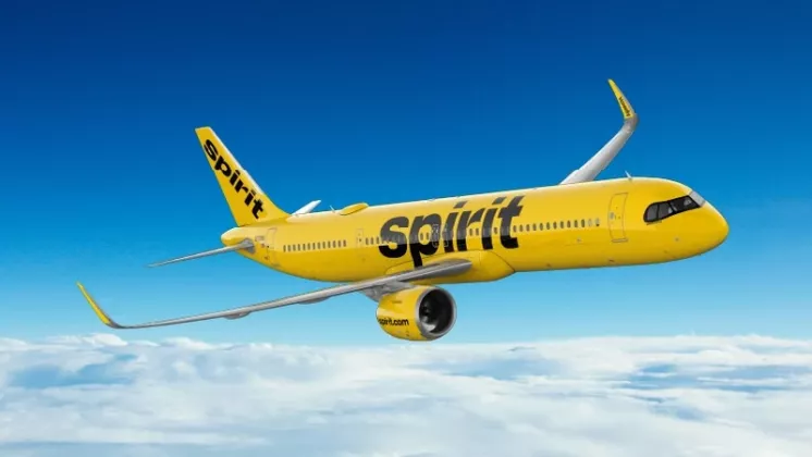 Imagen de un Airbus A321neo de Spirit Airlines. Foto: Spirit Airlines