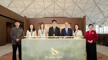 Reinauguraci�n de la remodelada sala VIP de Primera clase en Hong de Kong, The Wing, de Cathay Pacific. Foto: Cathay Pacific