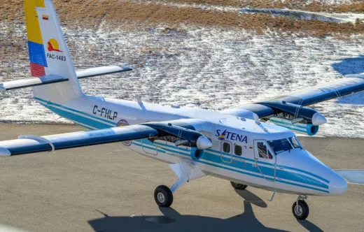 Uno de los 2 �Twin Otter� nuevos de SATENA, en concreto el ejemplar n� 1.000 entregados de este modelo.
