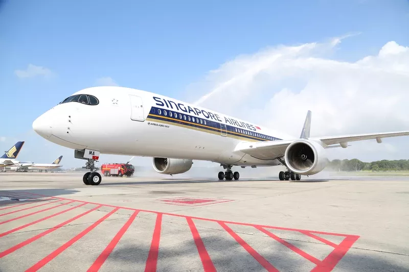 Airbus A350-900 de Singapore Airlines del grupo SIA. Foto: Singapore Airlines Airbus A350-900 de Singapore Airlines del grupo SIA. Foto: Singapore Airlines