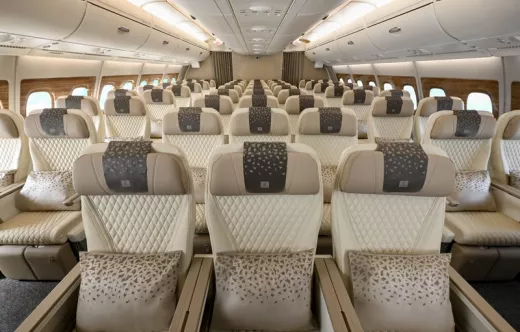 Emirates completa la primera remodelaci�n de un A380 de dos clases con cabina Premium Economy.