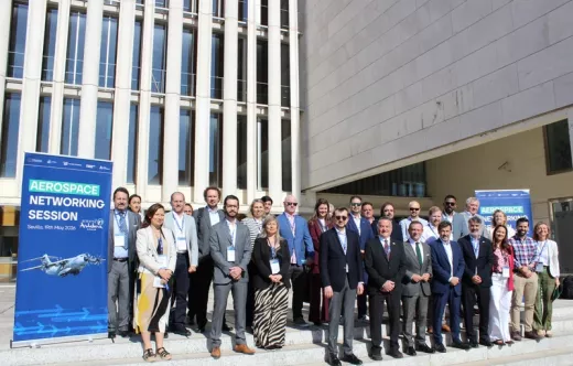 Foto de familia del encuentro empresarial organizado por Andaluc�a Trade de 20 compa��as andaluzas co n nueve contratistas internacionales.