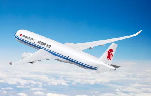 A350F de Air China Cargo en vuelo. Foto: Airbus