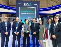 De izquierda derecha, Juan Alberto Cózar, Enrique Maurer, Charlotte Nevret, Santiago Cortés, Gema Martín, Mariluz de Mateo y Gonzalo Alonso. Foto: Enaire