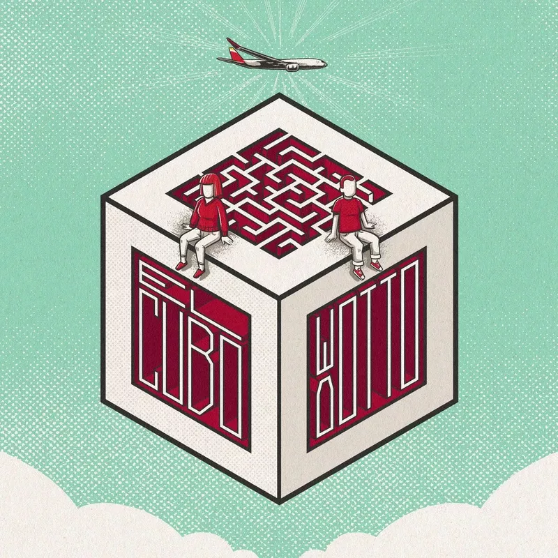 Ilustración de “El Cubo de Otto”. Foto: Iberia Ilustración de “El Cubo de Otto”. Foto: Iberia