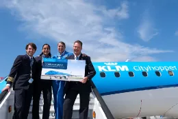 KLM inaugura ruta Santiago Amsterdam. Foto: Arxina