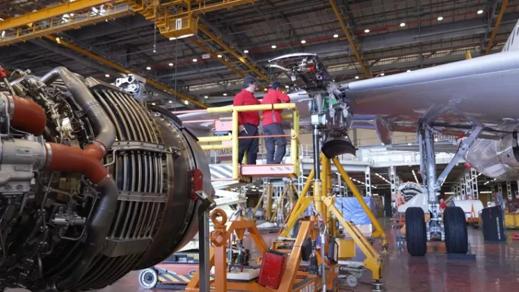 Hangar de mantenimiento de Iberia. Foto: Iberia Mantenimiento