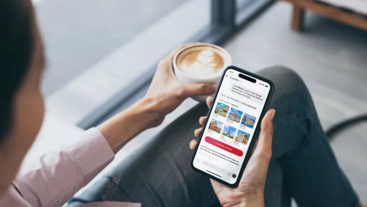 La nueva app en ChatGPT, South Summit, siendo utilizada. Foto: Iberia