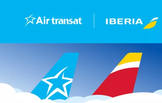 Ilustraci�n del acuerdo interl�nea de Air Transat e Iberia. Imagen: Air Transat